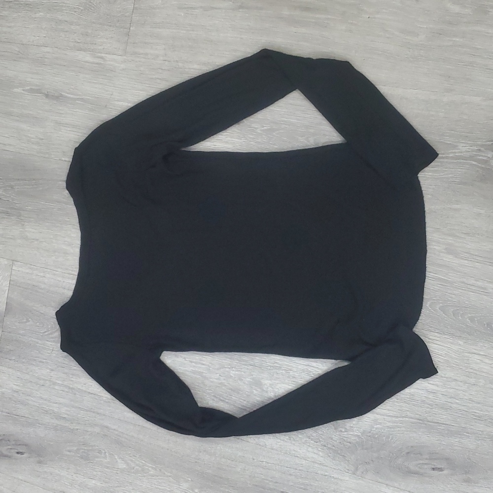 Joah Brown Henley Long Sleeve Top Black S/M In Great Condition - Picture 8 of 9